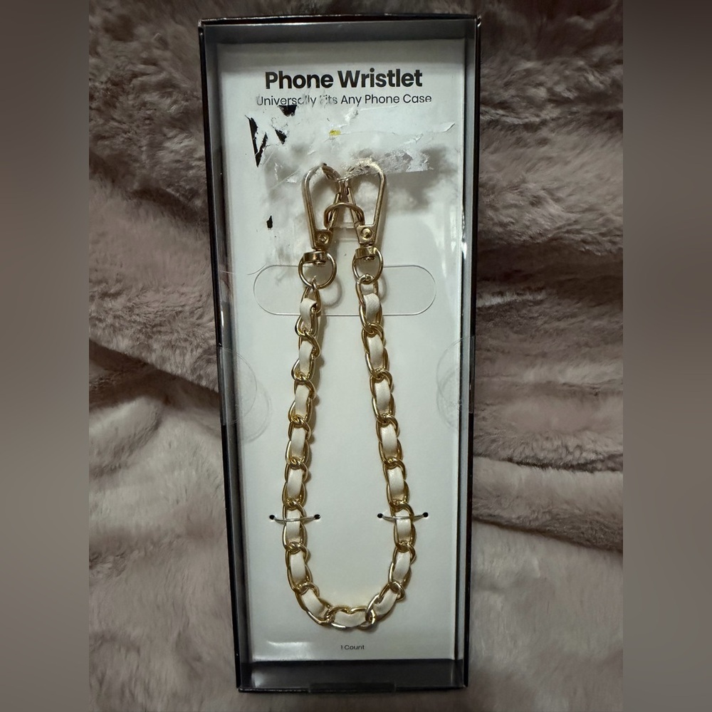 Gold Phone Wristlet Chain - Universal Phone Accessory